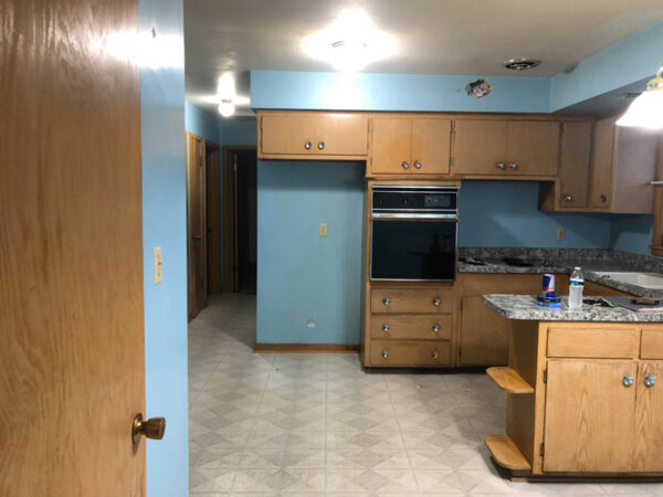 old kitchen in house